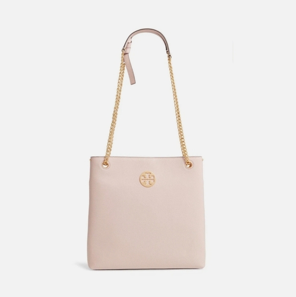 TORY BURCH Everly Leather Swingpack - Pink In Shell Pink. - Picture 5 of 16